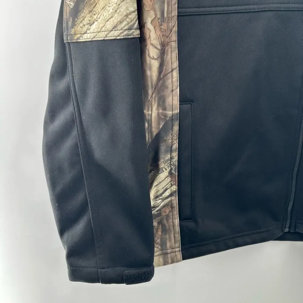 Yukon Gear Mossy Oak Camo Print Fleece Lined Full Zip Jacket Men's Size Medium